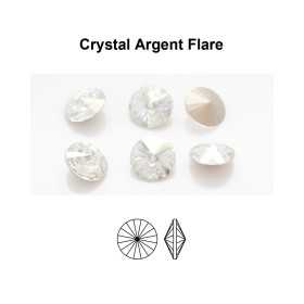 P4625-Cristal Preciosa Rivoli Maxima Crystal Argent Flare D-Folied SS 39 8mm