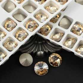 P4626-Cristal Preciosa Rivoli Maxima Crystal Honey D-Folied SS 39 8mm