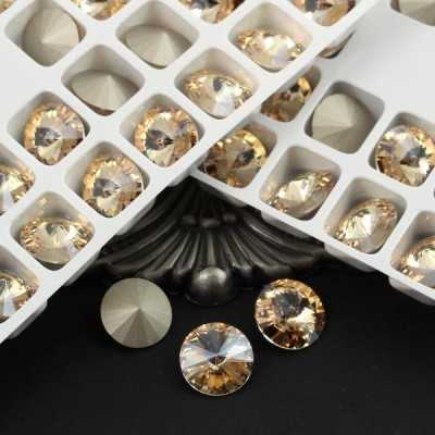 P4626-Cristal Preciosa Rivoli Maxima Crystal Honey D-Folied SS 39 8mm
