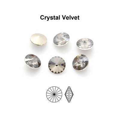P4627-Cristal Preciosa Rivoli Maxima Crystal Velvet D-Folied SS 39 8mm