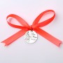 S160-G Pandant de 22mm din argint pentru botez - Lumânare 1 anișor (fată)