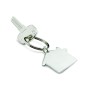 Breloc metalic personalizabil casa aluminiu 40x27mm