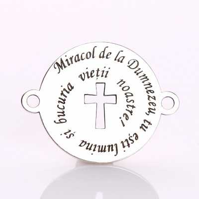 E2145 GS Link din argint "Miracol de la Dumnezeu"