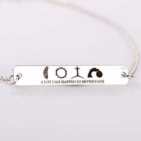 Bratara din argint "A lot can happen in seven days"