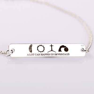 Bratara din argint "A lot can happen in seven days"