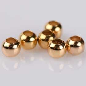 Bilute Argint 925 Polished 2.5mm int 1.2mm placate cu aur