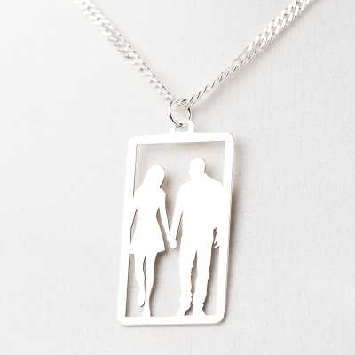Colier din argint - Cuplu