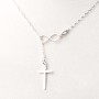 Colier cu infinit si cruce din argint