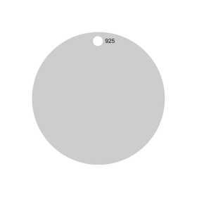 G1270 Pandant argint cu o gaura diametrul 24mm 0.50mm