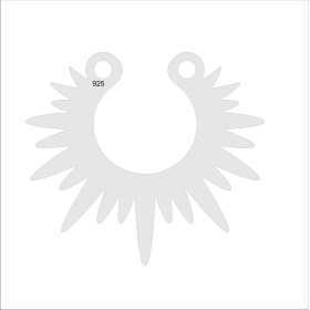 G0439 Pandant din argint sunburst 16mm 0.5mm