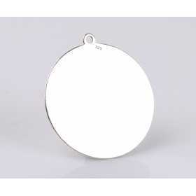 G0362 N Pandant banut din argint cu bucla 16mm 0.3mm