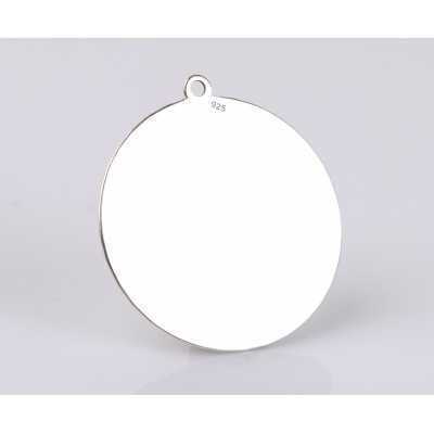 G2044 N Pandant banut din argint cu bucla 21mm 0.3mm