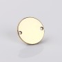 AL0032 - Banut cu 2 gauri link pentru bratara din alama 16 mm