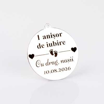 Pandant 22mm pentru mot - Un anisor de iubire