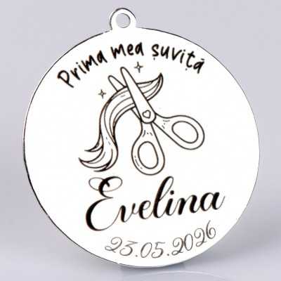 S178 - Pandant banut din argint 22mm pentru mot - Prima mea suvita - 1 buc