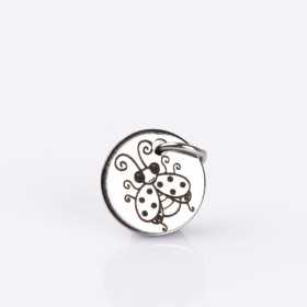 Banut gravat din inox - Martisor buburuza