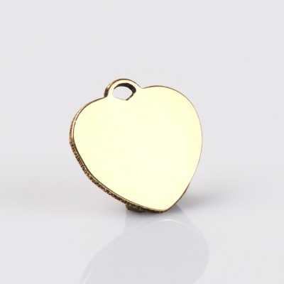 Pandant inimioara din alama 12mm