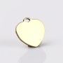 Pandant inimioara din alama 12mm