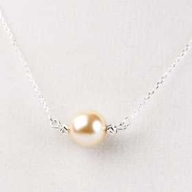 Colier cu bilute din argint si perla