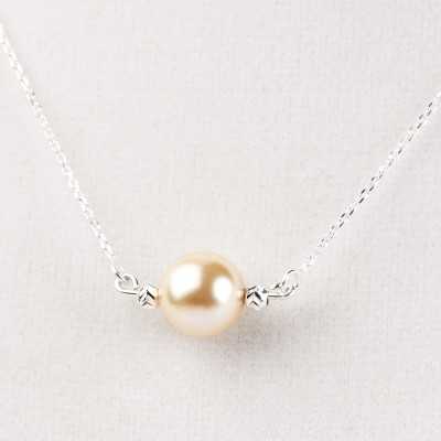 Colier cu bilute din argint si perla