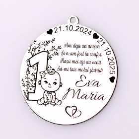 E2052-G Pandant Ag 925 pentru Mot "1 anisor" 22mm- 1 buc