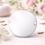 K049 Banut argint 15mm grosime 0.3mm 2 gauri