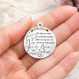 Banut personalizat din argint 925 pentru mot sau botez – 1 anisor – 22 mm E2052