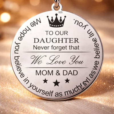 G0794 G Bănuț botez argint 925 personalizat fetiță – cadou de suflet 22mm