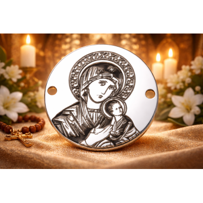 E0667 GS Banut din argint icoana 16.5mm 0.33mm