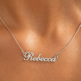 Colier cu Nume din Argint 925 Personalizat – Cadou Unic V19