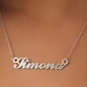 Colier cu Nume din Argint 925 Personalizat – Cadou Unic V14