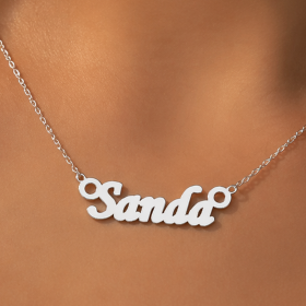 Colier cu Nume din Argint 925 Personalizat – Cadou Unic V16