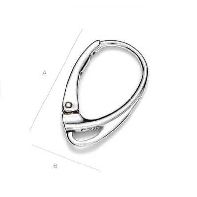 G0004-Leverback cu bucla 17x10mm 1 buc