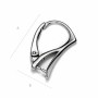 Cercel leverback Swarovski royal argint 925, 20 mm