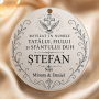 Pandantiv banut botez din argint 925 personalizabil In numele Tatalui 22mm 0.3mm S0230
