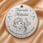 Banut Mot si Botez Personalizabil din Argint 925 Taierea Motului Fata 22mm 0.3mm S0251