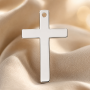 Charm Cruce din Argint 925 Lucios 19.5x12 mm pentru Pandantive si Bijuterii Handmade G0161