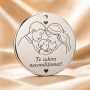 Banut Taierea Motului Argint 925 22mm Te Iubim Neconditionat Cadou Personalizat S0266