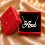 Lănțișor cu Nume din Argint 925 Personalizat V32 – cu Lanț și Cutie Cadou