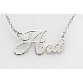 Lănțișor cu Nume din Argint 925 Personalizat V32 – cu Lanț și Cutie Cadou