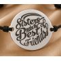 Bratara din Argint 925 Sisters Make the Best Friends 16.5 mm B-E0400