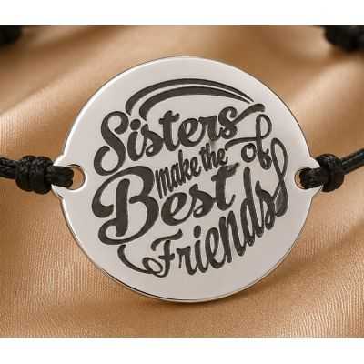 Bratara din Argint 925 Sisters Make the Best Friends 16.5 mm B-E0400