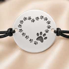 Bratara reglabila din Argint 925 cu Inima din Labute + Cutie Cadou B-E1537