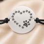 Bratara reglabila din Argint 925 cu Inima din Labute + Cutie Cadou B-E1537
