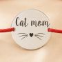 Bratara reglabila din Argint 925 Cat Mom + Cutie Cadou B-E1761