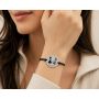 Bratara snur reglabil cu banut din Argint 925 Best Friends Forever B-E0521