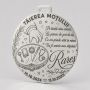 Bănuț Tăierea Moțului din Argint 925 Personalizat cu Tăvița de Comori și Poezie 22 mm S0301