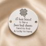 Bănuț de argint 925 Best Friend Four Leaf Clover E1445