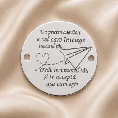 Bănuț de argint 925 Un Prieten Adevărat E1449