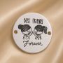 Bănuț de argint 925 Best Friends Forever E1631